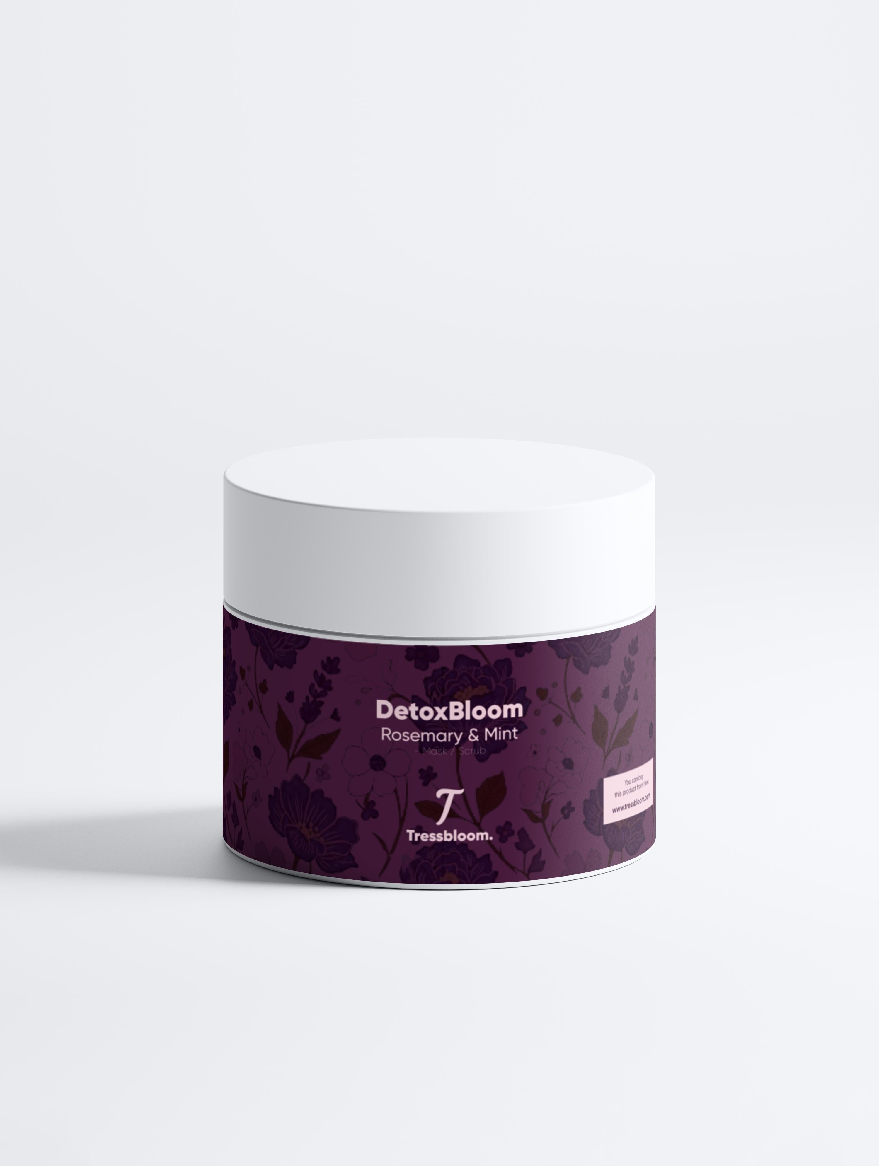 DetoxBloom Scalp Scrub, Rosemary & Mint